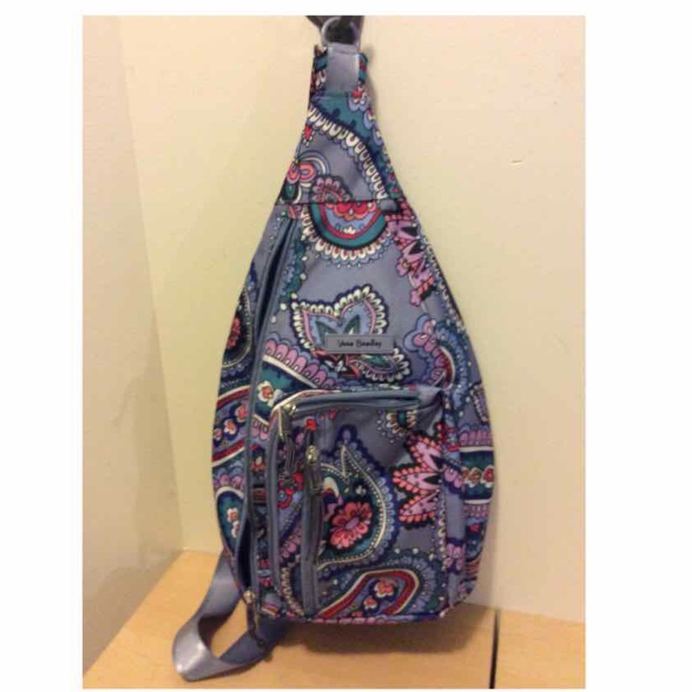 Vera Bradley Kong Paisley sling backpack